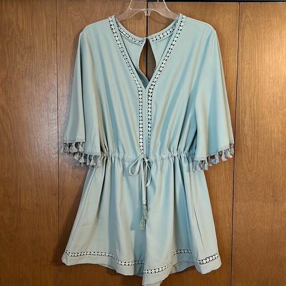 Romper with Drawstring - Picture 1 of 6